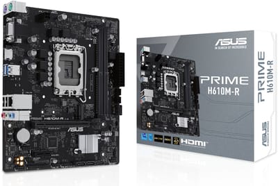 ASUS PRIME H610M-R-SI Moederbord - Intel H610 - Intel LGA1700 - DDR5 RAM - Micro-ATX