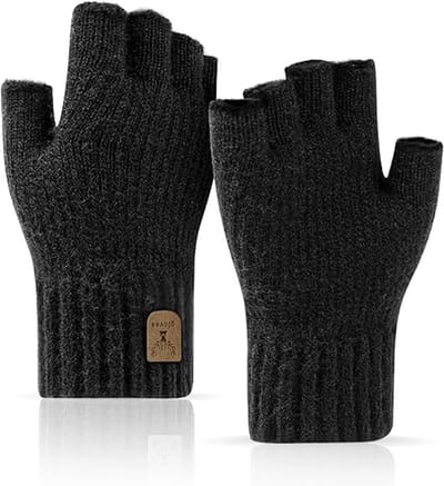Handschoenen halve vinger winter warme gebreide handschoenen werken hardlopen fietsen rijden voor mannen en vrouwen