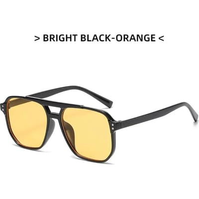 Hoge Kwaliteit UV Bescherming Mode Zonnebrillen Dames Groot Vierkant Montuur Zonnebrillen Heren Buiten Rijden Reizen Retro UV400 Tinten Oogkleding as picture beige