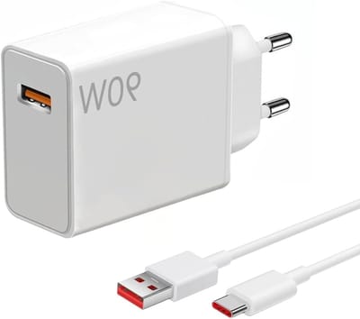 Krachtige 90 Watt Snellader met 2M USB C 6A Oplaadkabel voor Xiaomi Smartphones en Tablets