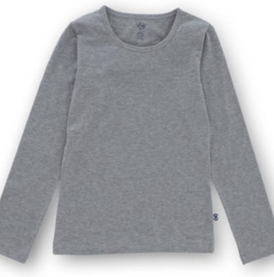 Woody Meisjes T-Shirt Lange Mouw Grijs - 14 jaar