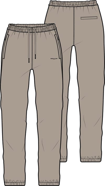 Ballin Amsterdam - Heren Regular fit Pants Sweat - Taupe - Maat S