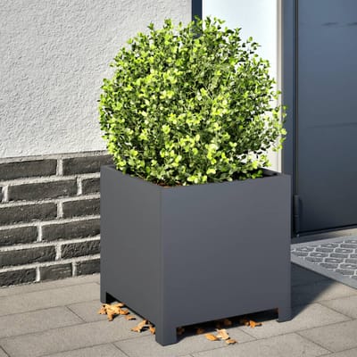 vidaXL - Plantenbakken - 2 - st - 40x40x40 - cm - staal - antracietkleurig