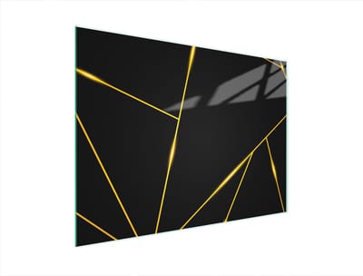 TMK ArtDeko Serie - Snijplank Glas - 40x30 cm - Zwart - UV-print