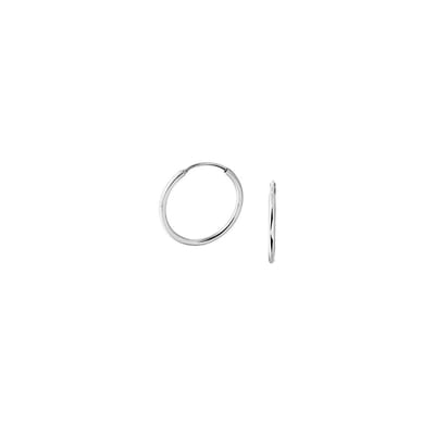YO&NO - Oorbellen - Zilver - Oorringen - Rond - Buis - 1.7mm - 20mm - Poli - Sieraden Vrouw - Gerhodineerd - Zilver 925