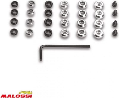 malossi variatorrol voor peugeot bromfiets 50 103 sp 1991 tot 2005 set 24 contragewichten / 19 6713 nieuw