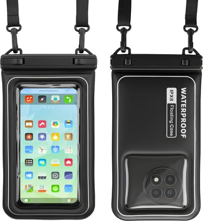 Nuvance Waterdicht Telefoonhoesje - Tot 7 inch - Drybag Onderwater Hoesje - Dubbele Klipsluiting