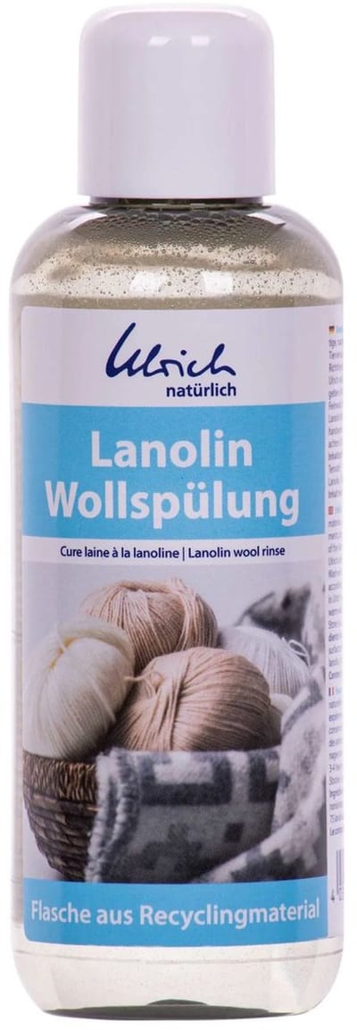 Lanoline wasverzachter 250 ml voor wollen kleding – Natuurlijk wolwasmiddel met pure lanoline, verzorgt vezels, voorkomt pluizen en verlengt levensduur van truien, sokken en dekens
