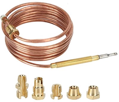 Gas Open haard Thermokoppel voor Outdoor Verwarmingstoestellen met Temperatuursensor - 59 inch lengte