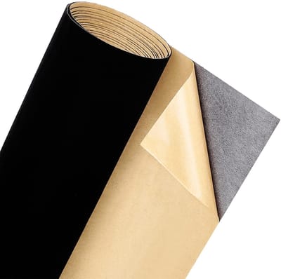 Dailygoods- Fluwelen Stof 4 m - Zelfklevend - Flockstof - Bekleding - Ambachten - 0,8 mm dik