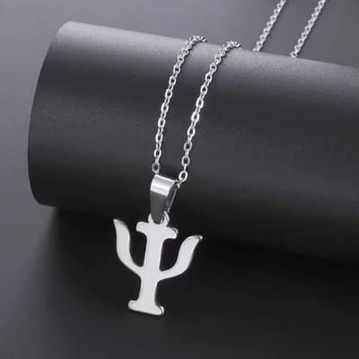 Ketting met hanger Joodse kandelaar zilverkleur