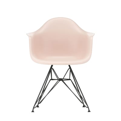 Vitra DAR Eames Plastic Armchair - zachtroze RE - zwart