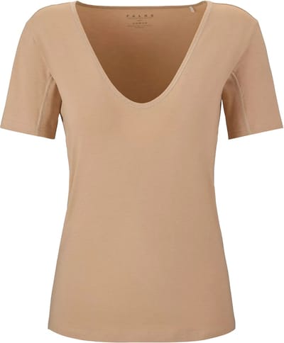 FALKE Daily Climate Control Round Neck sneldrogend katoen top van onderlaag dames bruin - maat XS
