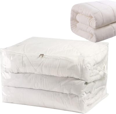 Opvouwbare opbergbox - Opbergzak organizer - Kleding opbergen - Waterdicht PP materiaal - 23.7L x 19.8B - Transparant