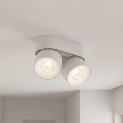 PRIOS spotlamp Rotari basic, 2-lamps, wit, lengte 18 cm, GU10