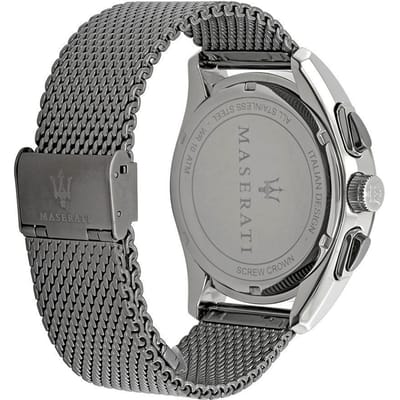 Maserati Traguardo Horloge - Maserati heren horloge - Antraciet - diameter 45 mm - kleur gecoat roestvrij staal