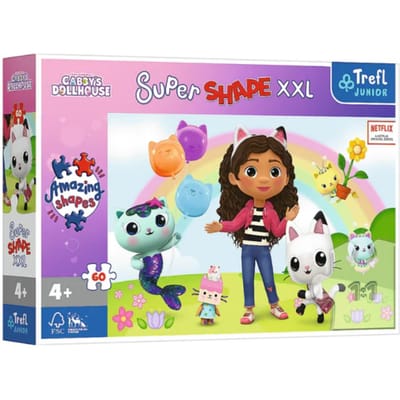 Trefl Happy Friends of Gabby Universal Gabby's Poppenhuis XXL Legpuzzel - 60 stukjes - Vanaf 4 jaar
