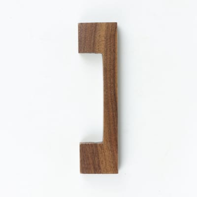 Deurgreep Tymo - 96 mm - donkerbruin - hout - geschikt voor binnen - | | | | Meubel greep |