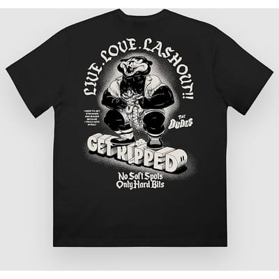 The Dudes Ripped Seasonal T-Shirt zwart