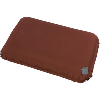 Opblaasbaar Campingkussen PU Schuim Voering Ergonomisch Verbeterd Comfort Draagbaar Lichtgewicht voor Kantoor brown