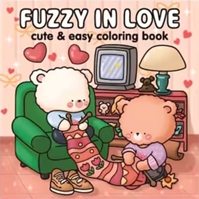 Fuzzy in Love - Kleurboek voor alle leeftijden - 24 pagina's