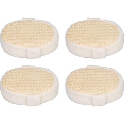 4 stuks Sisal Bad Spons Exfoliërend Gemakkelijk Schoonmaken Sneldrogend Exquise Douchespons voor Douche white