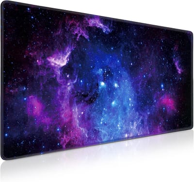Thijox - Gaming Muismat XXL 900 x 400 mm - Antislip Muismat - Waterdicht en Eenvoudig te Reinigen - Ideaal voor Thuiswerk, Gaming en Kantoor - Sterren