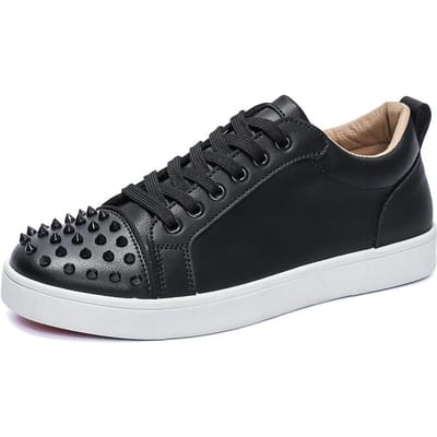 Originele Outdoor Designer Herenschoenen Herfst Schoenen Herenmode Casual Wit Laag Uitgesneden Mode Veelzijdig Effen Kleur Herenschoenen 44 black