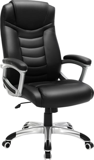 Nancy's Luxe Design Manager Bureaustoel - Ergonomische Directiestoel - Kunstleer - Zware Belasting