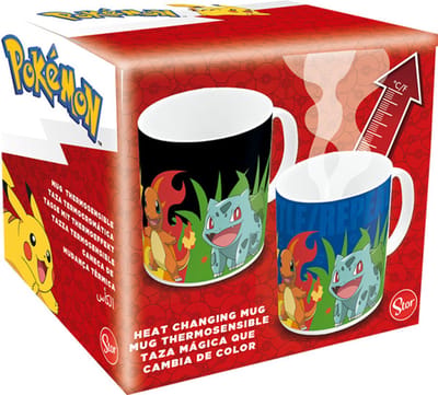 Pokémon - Train & Battle - warmtemok - heat change mok - wisselend design - 320ml