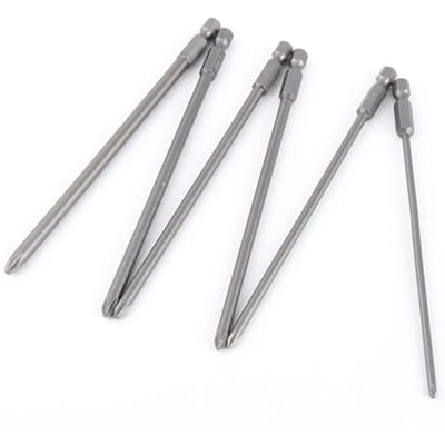 6 Stuks Schacht 14  S2 Staal 150mm Magnetische Schroevendraaier Bit Set Kruiskop Bit Gereedschap