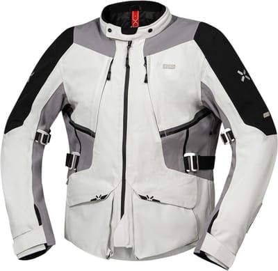IXS Tourster-STX 1.0 Waterdichte Grijs Textiele Motorjas - Jas