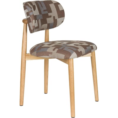 Housecraft Living Elle Eetkamerstoelen Bruin - Set van 2