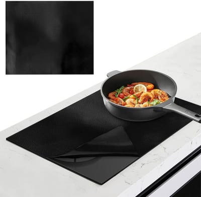 52 x 61 cm - Beschermmat Geschikt voor inductiekookplaat - Groot formaat, siliconenmat Geschikt voor inductiekookplaat, inductiekookplaat, beschermmat, warmte-isolerende mat Geschikt voor inductiekookplaat