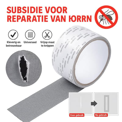 Horreparatie Tape – Zelfklevend – 2 Meter – Universeel – Reparatietape voor Horren en Raamgaas