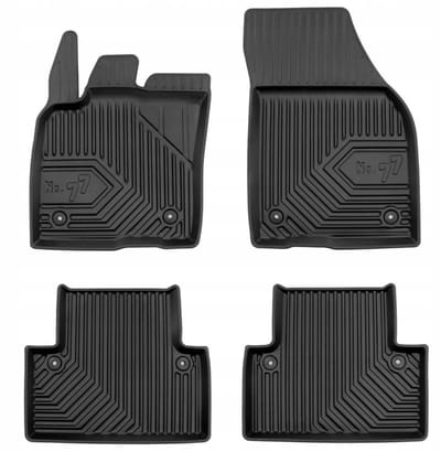 FROGUM No. 77 Rubberen Automatten - Geschikt voor VOLVO V50 (2004-2012) - 4-delige set - TPE - Zwart