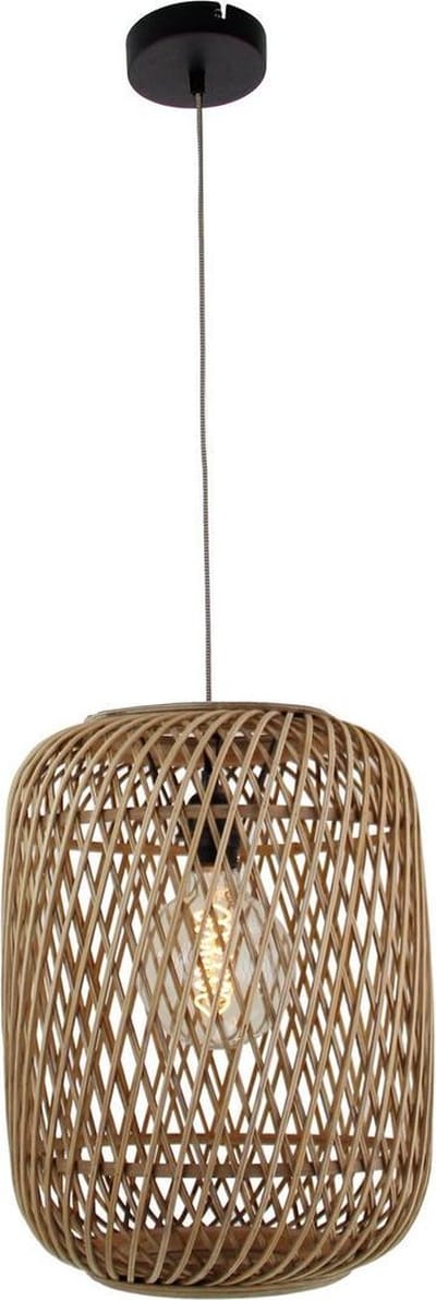 Chericoni Nature Diagonaal Hanglamp- 1 lichts- Ø32 cm- E27 - Natuur hout