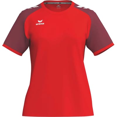 Erima Wings Shirt Korte Mouw Dames - Rood / Bordeaux | Maat: 38