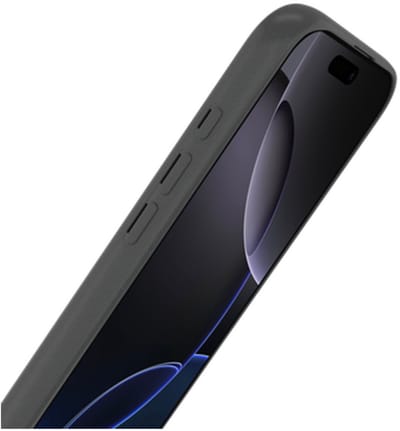 Just in Case hoesje geschikt voor iPhone 16 Pro Hoesje Siliconen - Flexibele 100% GRS Case - Zwart