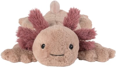 Warmies warmte/magnetron knuffel axolotl - 40 cm - pittenzak - opwarm knuffel