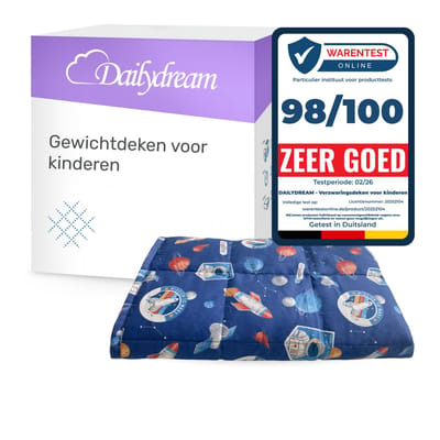 Dailydream - Verzwaringsdeken kind - 90x120cm - 2,5 kg - Space - Katoen - weighted blanket
