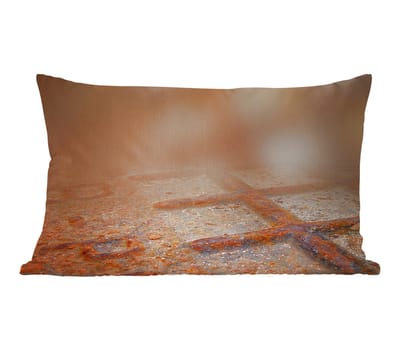 Sierkussens - Kussentjes Woonkamer - 60x40 cm - Roest - IJzer - Industrieel - Vintage