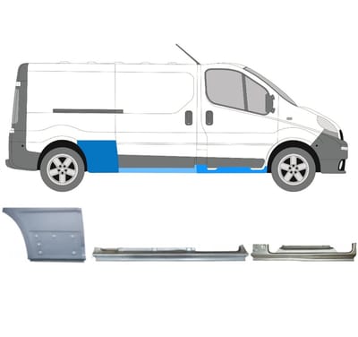 Reparatiepaneel set voor Opel Vivaro 2001-2014 / Rechts