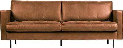 WOOOD Rodeo Classic 2,5-Zits Bank - Recycle Leer - Cognac - 83x230x88