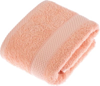 Homescapes Peach 2-delige handdoekenset - 100% Turks katoen 500 gsm