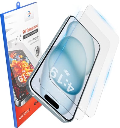 Screenprotector - Geschikt voor iPhone 15/16 Tempered Glass - 2 stuks screen protector – beschermglas