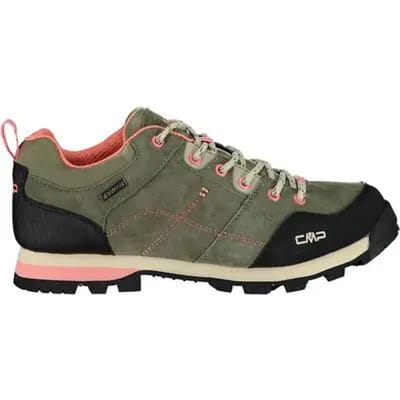 Cmp Wandelschoenen Low Alcor Dames Leer Khaki/zwart Maat 39