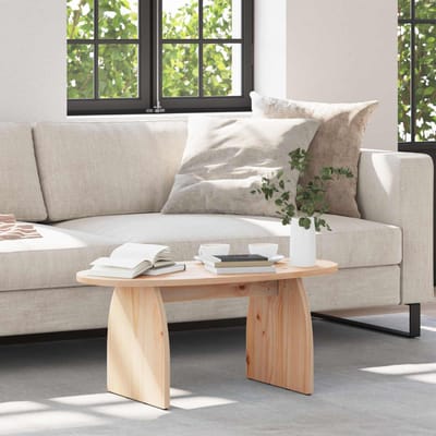 vidaXL - Salontafel - Bruin - 80 - x - 40 - x - 35 - cm - Massief - grenenhout