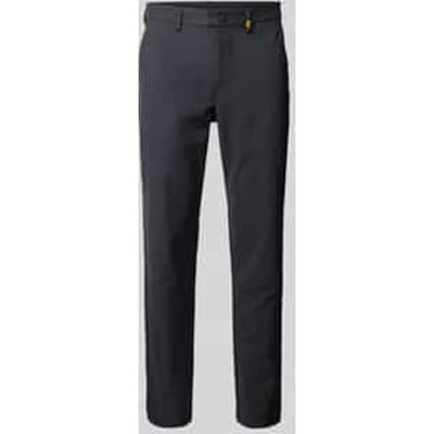 Broek met labeldetail, model 'Steve'