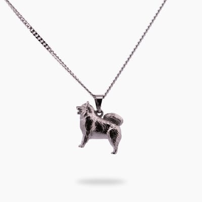 Pinchme Charms - Samojeed honden bedel - Echt zilver - Handgemaakt in Nederland - Luxe cadeauverpakking - Ketting Sieraden